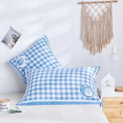 91家纺网 家纺一手货源 找家纺 2023全棉三层夹棉枕巾 54*80一对酒店宾馆民宿布草套件(BH)9