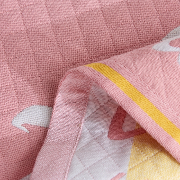 91家纺网 家纺一手货源 找家纺 安力森/诚臻酒店用品 新款全棉三层夹棉枕巾 雏菊粉 