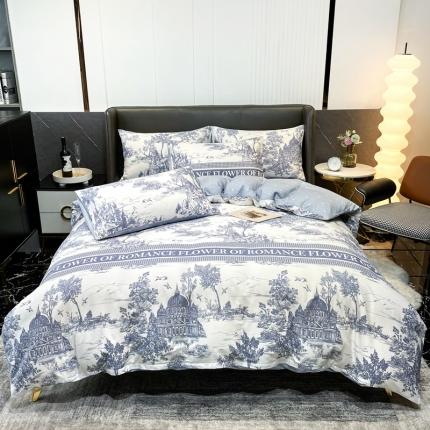 91家纺网 家纺一手货源 找家纺 HL原创 2022新款13070全棉40支北欧风四件套 D家