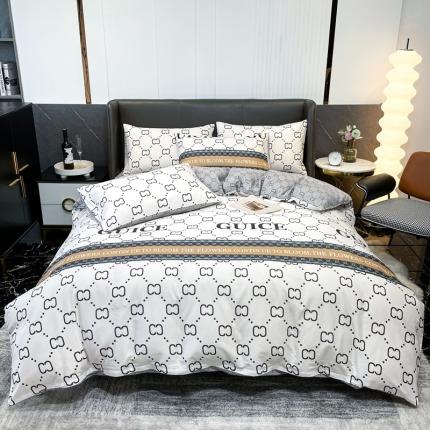 91家纺网 家纺一手货源 找家纺 HL原创 2022新款13070全棉40支北欧风四件套 期待