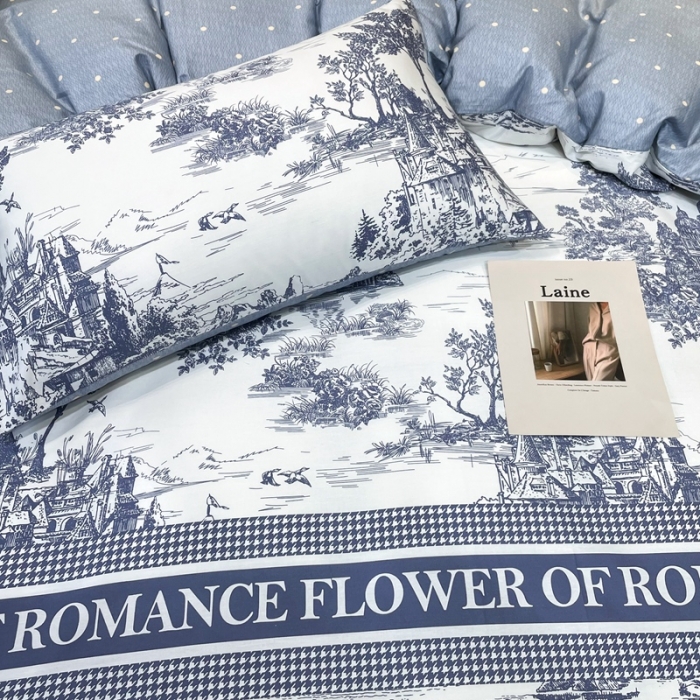 91家纺网 家纺一手货源 找家纺 HL原创 2022新款13070全棉40支北欧风四件套 D家