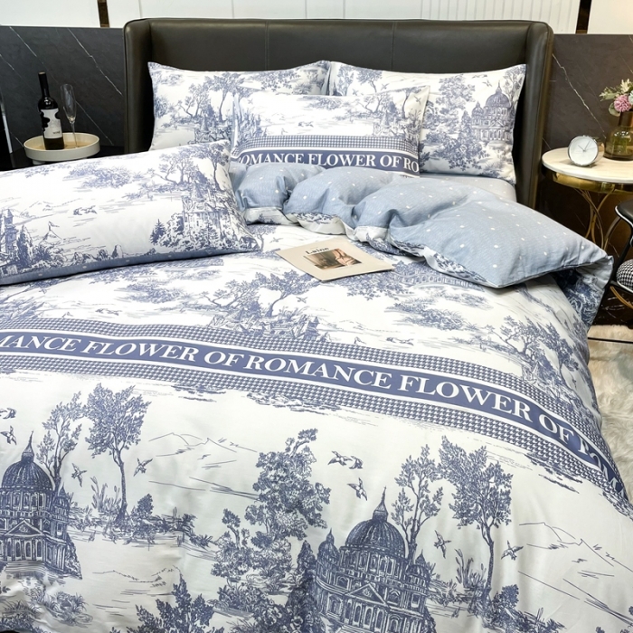 91家纺网 家纺一手货源 找家纺 HL原创 2022新款13070全棉40支北欧风四件套 D家