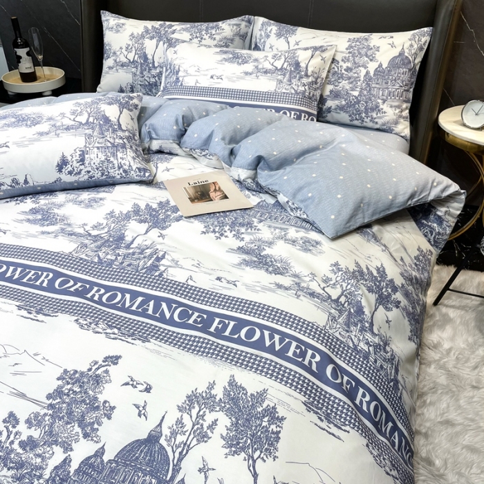 91家纺网 家纺一手货源 找家纺 HL原创 2022新款13070全棉40支北欧风四件套 D家