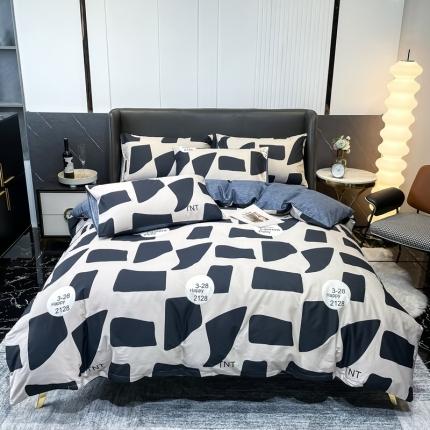 HL原创 2022新款13070全棉40支北欧风四件套 爱兰