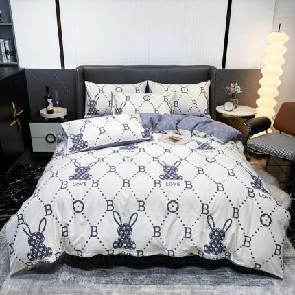 HL原创 2022新款13070全棉40支北欧风四件套 巴比兔