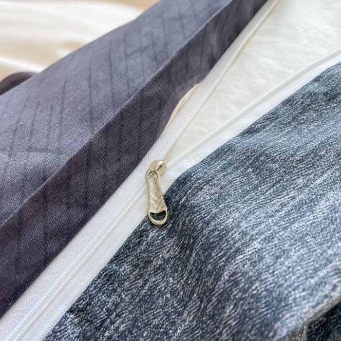 91家纺网 家纺一手货源 找家纺 HL原创 2022新款13070全棉40支北欧风四件套 大波浪-1