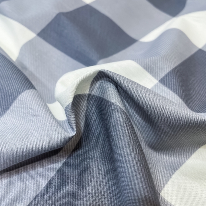 91家纺网 家纺一手货源 找家纺 HL原创 2022新款13070全棉40支北欧风四件套 格子灰