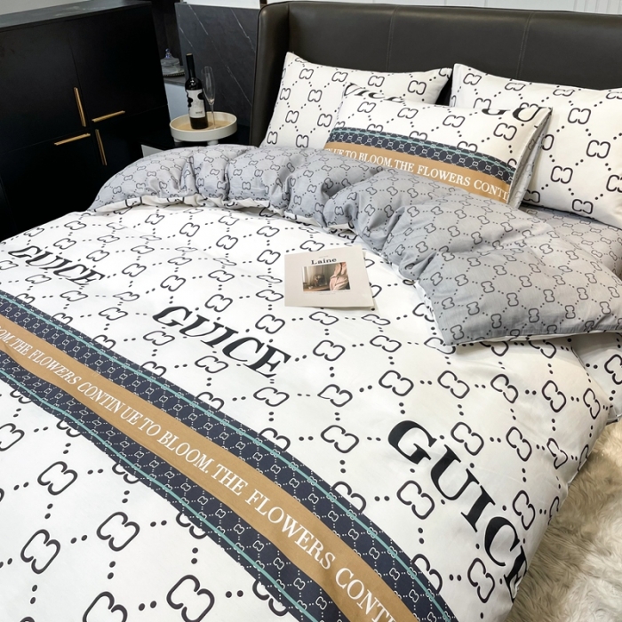 91家纺网 家纺一手货源 找家纺 HL原创 2022新款13070全棉40支北欧风四件套 期待