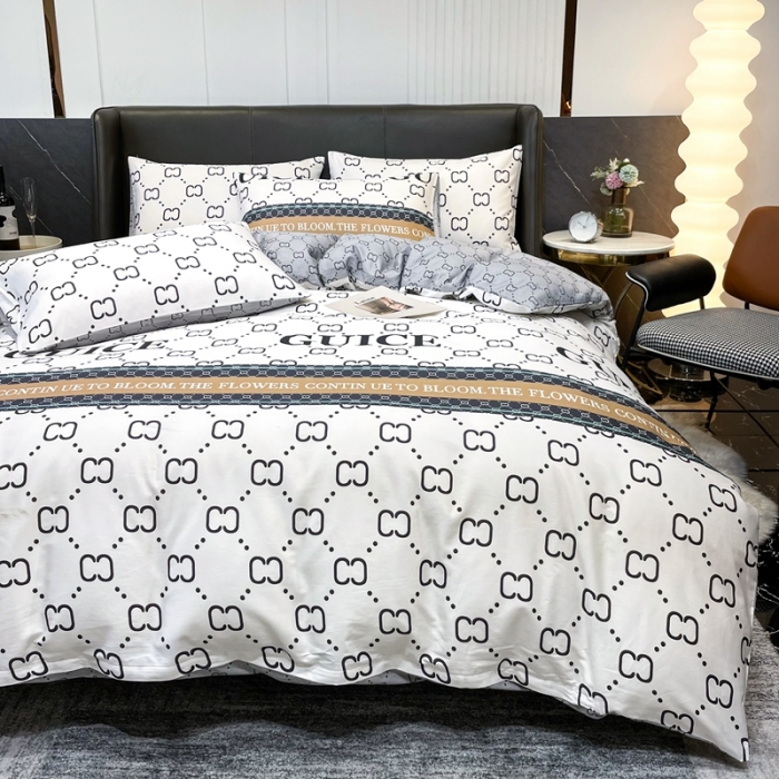 91家纺网 家纺一手货源 找家纺 HL原创 2022新款13070全棉40支北欧风四件套 期待