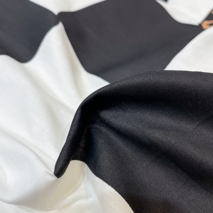 91家纺网 家纺一手货源 找家纺 HL原创 2022新款13070全棉40支北欧风四件套 棋盘格老虎