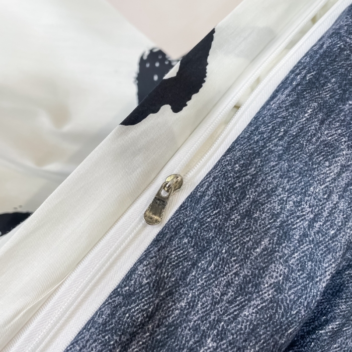 91家纺网 家纺一手货源 找家纺 HL原创 2022新款13070全棉40支北欧风四件套 时尚心