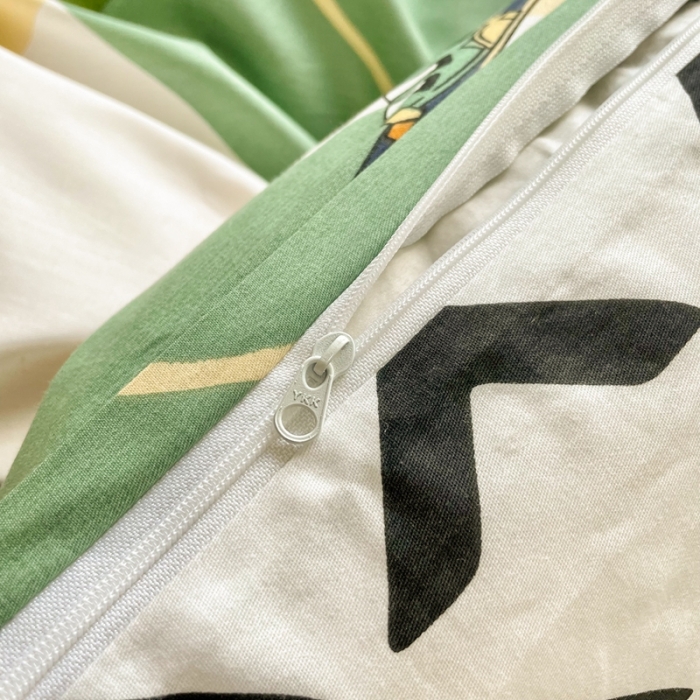 91家纺网 家纺一手货源 找家纺 HL原创 2022新款13070全棉40支北欧风四件套 熊先生