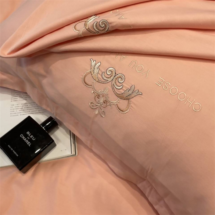 91家纺网 家纺一手货源 找家纺 慕尚 2025新款纯棉50支铂金棉刺绣四件套 铂金玉