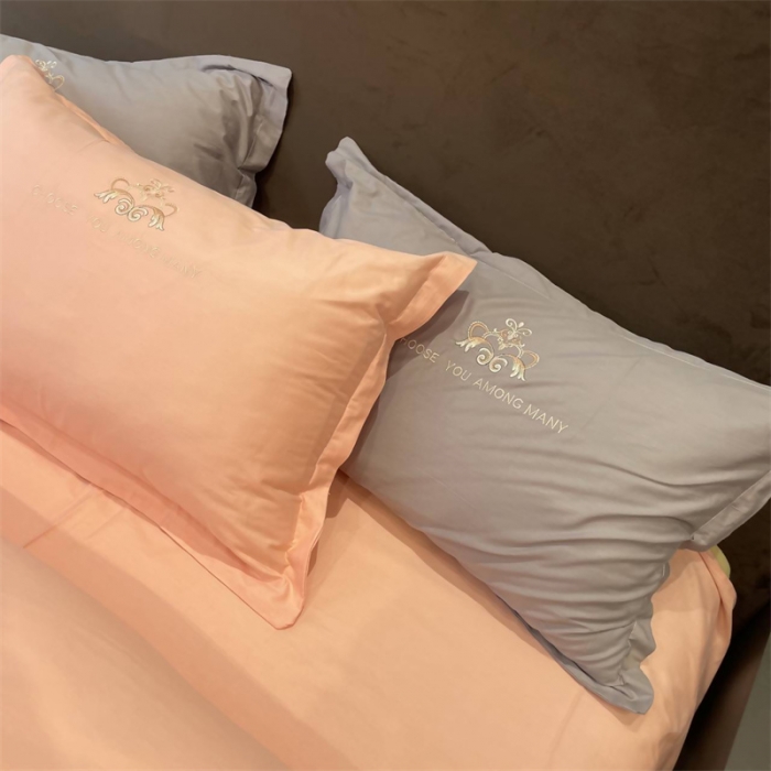 91家纺网 家纺一手货源 找家纺 慕尚 2025新款纯棉50支铂金棉刺绣四件套 铂金玉