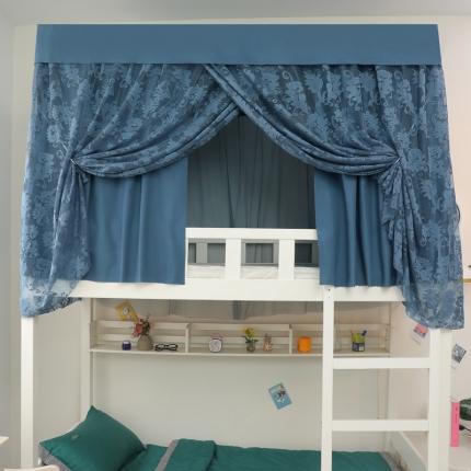 91家纺网 家纺一手货源 找家纺 总飞轮海 提花床帘款遮光蚊帐XL-16（风格一）铁艺烤漆支架+送风扇杆