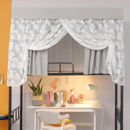 91家纺网 家纺一手货源 找家纺 总飞轮海 提花床帘款遮光蚊帐XL-16（风格二）（铁艺烤漆支架）