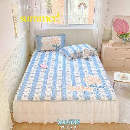 91家纺网 家纺一手货源 找家纺 顾里 2022新款ins韩系仙女温柔床裙系列席 爱心花花