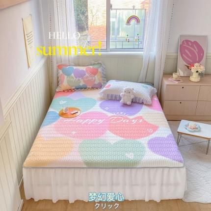 91家纺网 家纺一手货源 找家纺 顾里 2022新款ins韩系仙女温柔床裙系列席 梦幻爱心