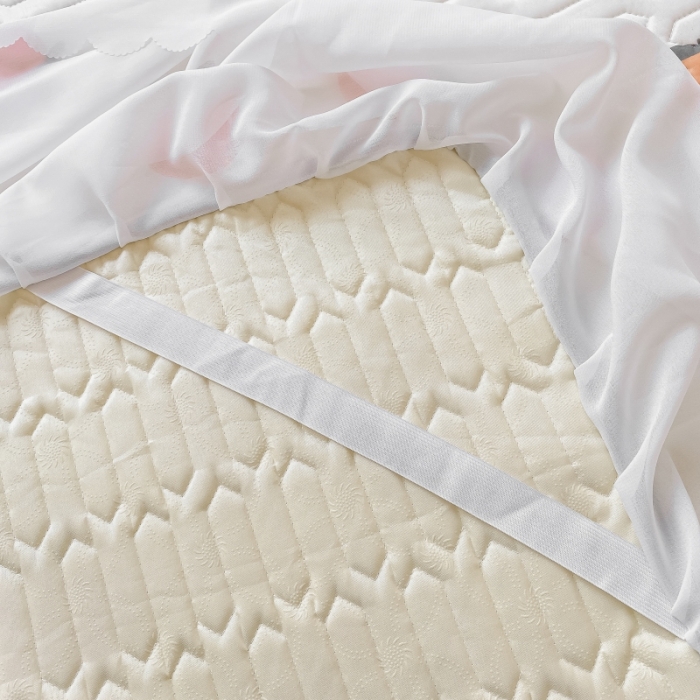 91家纺网 家纺一手货源 找家纺 顾里 2022新款ins韩系仙女温柔床裙系列席 ins桔子