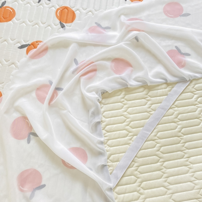 91家纺网 家纺一手货源 找家纺 顾里 2022新款ins韩系仙女温柔床裙系列席 ins桔子