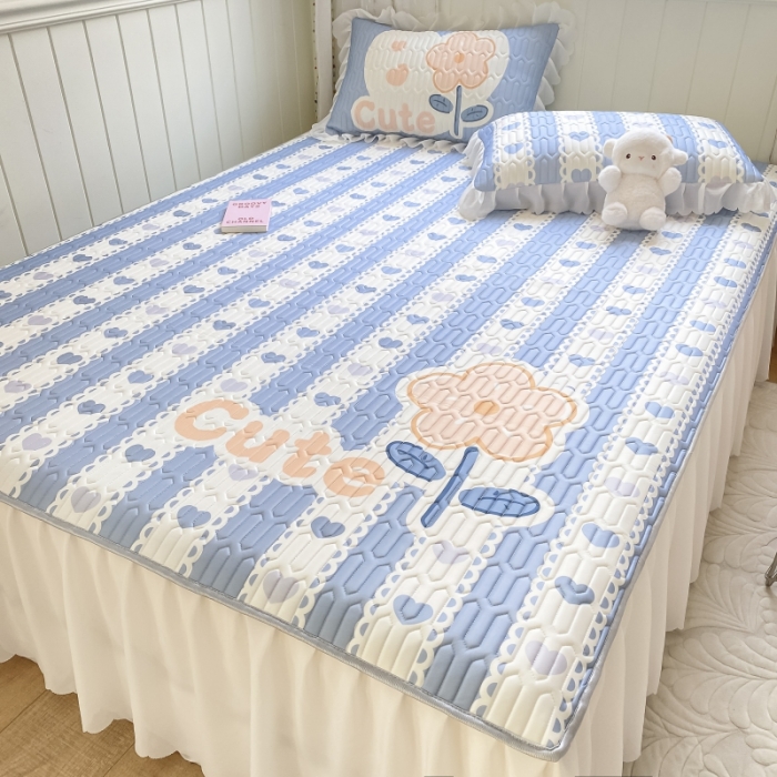 91家纺网 家纺一手货源 找家纺 顾里 2022新款ins韩系仙女温柔床裙系列席 爱心花花