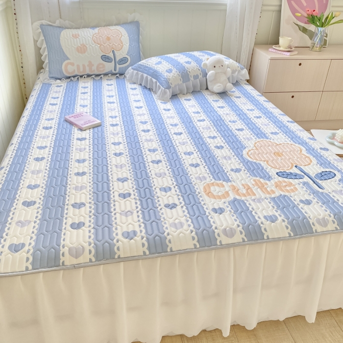 91家纺网 家纺一手货源 找家纺 顾里 2022新款ins韩系仙女温柔床裙系列席 爱心花花