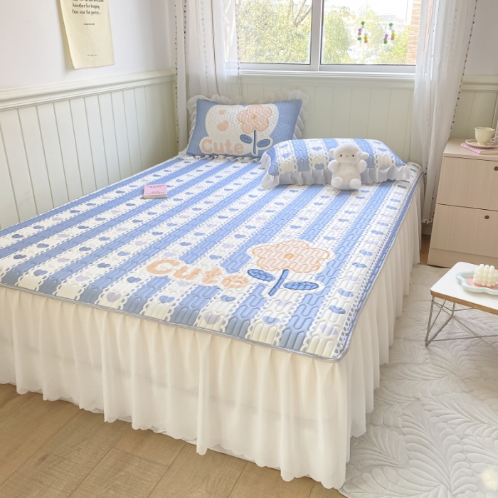 91家纺网 家纺一手货源 找家纺 顾里 2022新款ins韩系仙女温柔床裙系列席 爱心花花