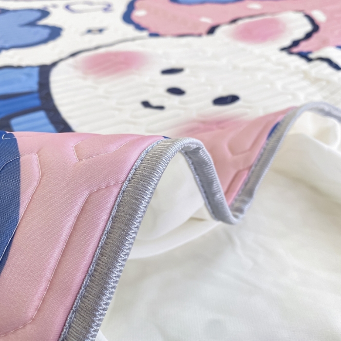 91家纺网 家纺一手货源 找家纺 顾里 2022新款ins韩系仙女温柔床裙系列席 草莓小兔