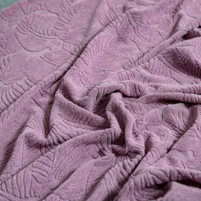 91家纺网 家纺一手货源 找家纺 2022新款提花-小树叶款沙发坐垫套系列 紫色