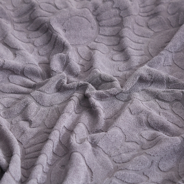 91家纺网 家纺一手货源 找家纺 千彤沙发垫 2022新款提花太阳花系列沙发套 浅灰