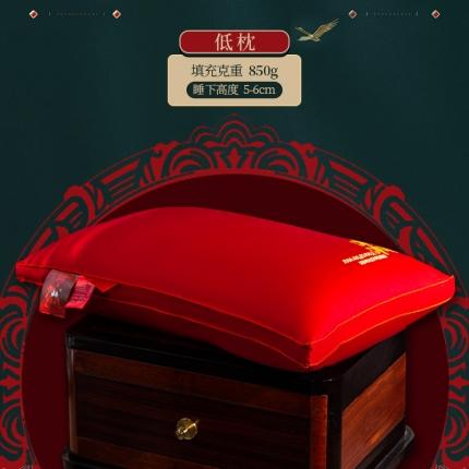 91家纺网 家纺一手货源 找家纺 2025中国红100s澳棉设计师款双喜结婚喜庆婚庆枕头枕芯