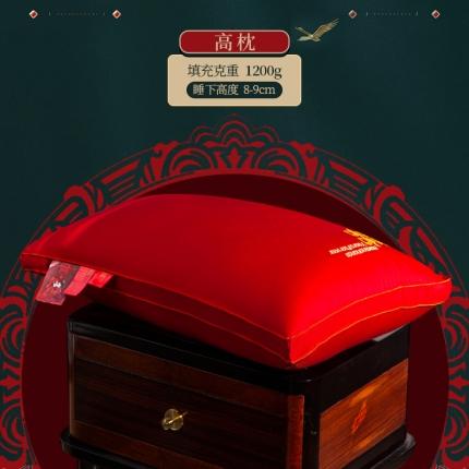 91家纺网 家纺一手货源 找家纺 2025中国红100s澳棉设计师款双喜结婚喜庆婚庆枕头枕芯