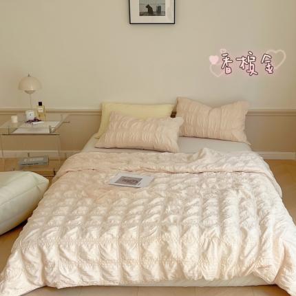 91家纺网 家纺一手货源 找家纺 顾里 2022新款ins韩系仙女泡泡纱夏被子被芯