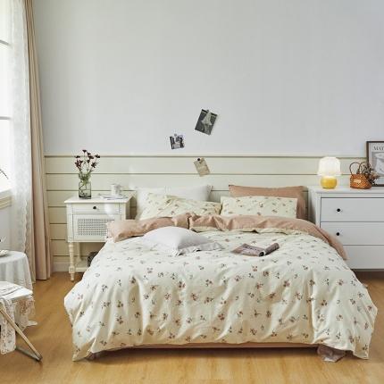 91家纺网 家纺一手货源 找家纺 （总）希文 2022新款全棉13372印花四件套-沐风系列