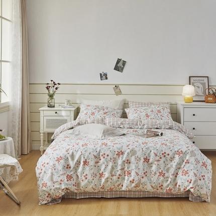 91家纺网 家纺一手货源 找家纺 （总）希文 2022新款全棉13372印花四件套-沐风系列