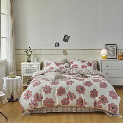 91家纺网 家纺一手货源 找家纺 （总）希文 2022新款全棉13372印花四件套-沐风系列