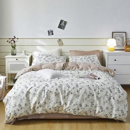 91家纺网 家纺一手货源 找家纺 （总）希文 2022新款全棉13372印花四件套-沐风系列