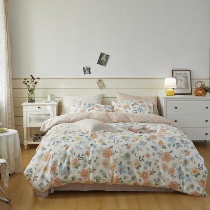 91家纺网 家纺一手货源 找家纺 （总）希文 2022新款全棉13372印花四件套-沐风系列