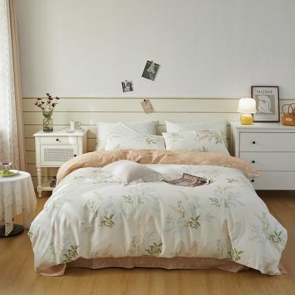 91家纺网 家纺一手货源 找家纺 （总）希文 2022新款全棉13372印花四件套-沐风系列