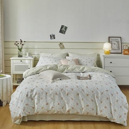 91家纺网 家纺一手货源 找家纺 （总）希文 2022新款全棉13372印花四件套-沐风系列