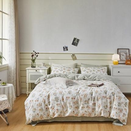 91家纺网 家纺一手货源 找家纺 （总）希文 2022新款全棉13372印花四件套-沐风系列