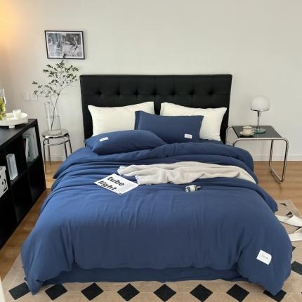 91家纺网 家纺一手货源 找家纺 （总）山舍家居 2022新款双层纱布四件套