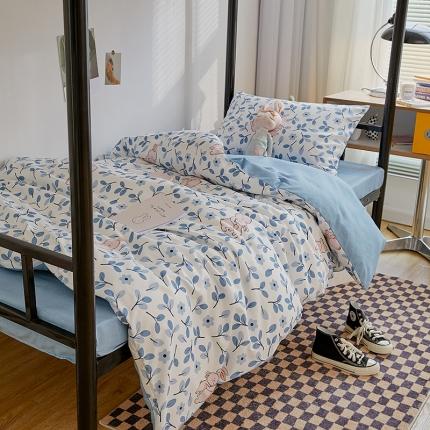 世爵 2022新款亲肤棉学生宿舍上下铺三件套开学季 欢乐时光