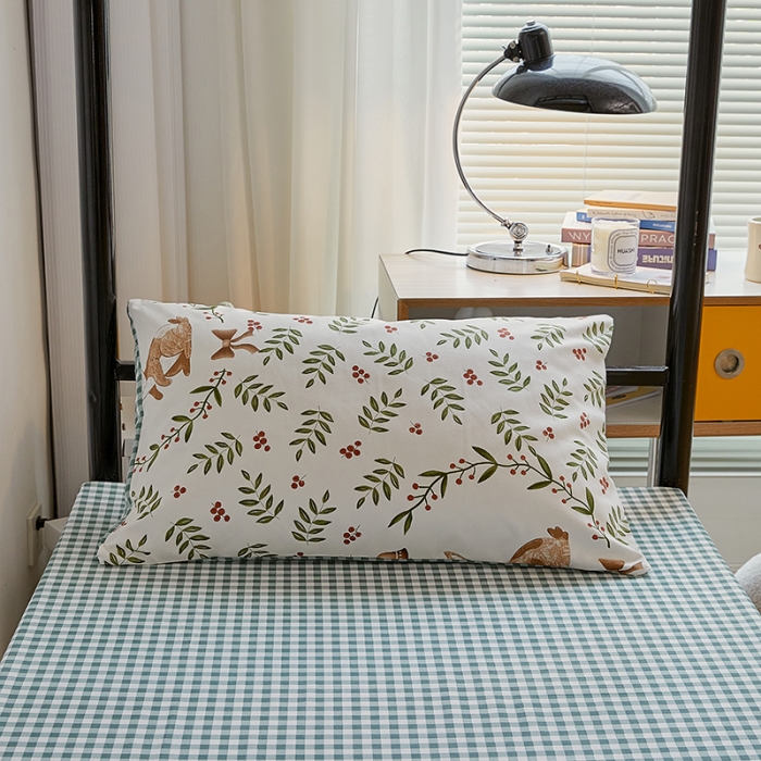 91家纺网 家纺一手货源 找家纺 世爵 2022新款亲肤棉学生宿舍上下铺三件套开学季 米菲兔