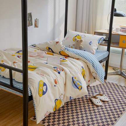 世爵 2022新款亲肤棉学生宿舍上下铺三件套开学季 星际探险