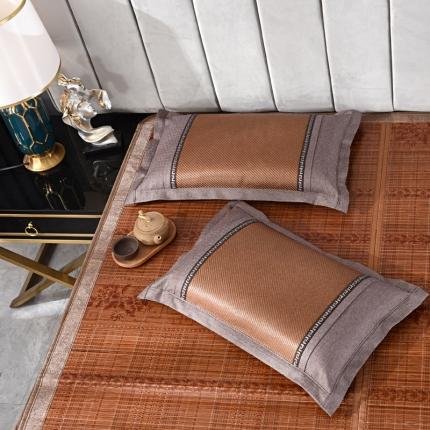 91家纺网 家纺一手货源 找家纺 总织布人 2022新款夏凉枕冰藤凉席枕全荞麦枕芯40*60