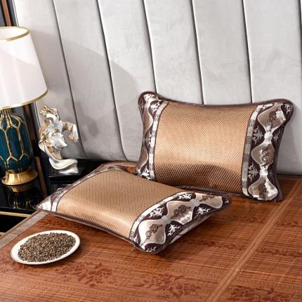 91家纺网 家纺一手货源 找家纺 总织布人 2022新款夏凉枕冰藤凉席枕全荞麦枕芯40*60