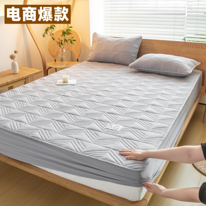 91家纺网 家纺一手货源 找家纺 （总）给笠 2023新款A类原棉大豆纤维夹棉床笠