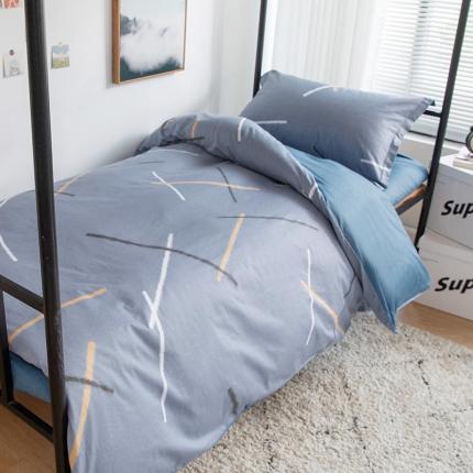 91家纺网 家纺一手货源 找家纺 总星期三2022年6月铂金全棉13372学生宿舍上下铺三件套（加老板微信有会员价）
