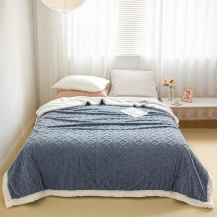 91家纺网 家纺一手货源 找家纺 总 羋多 2023年新款AB版提花玫瑰绒羊羔绒塔芙绒羊羔绒毯子舒棉绒毛毯